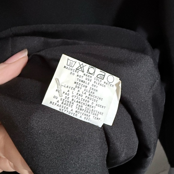 NWT Vintage INGENUITY Black Women's Button-Up Jacket Size 8 - Picture 7 of 10